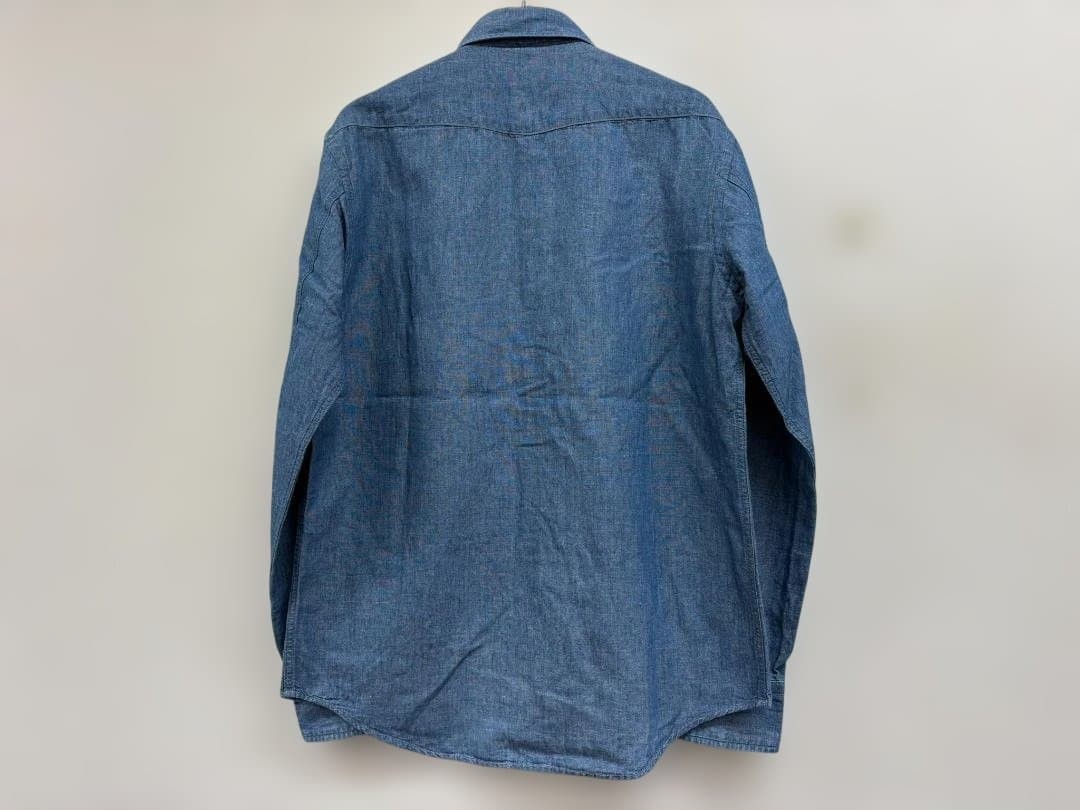 PHIGVEL Cowboy Shirt Chambray A26346 Fade Indigo Size S gallery