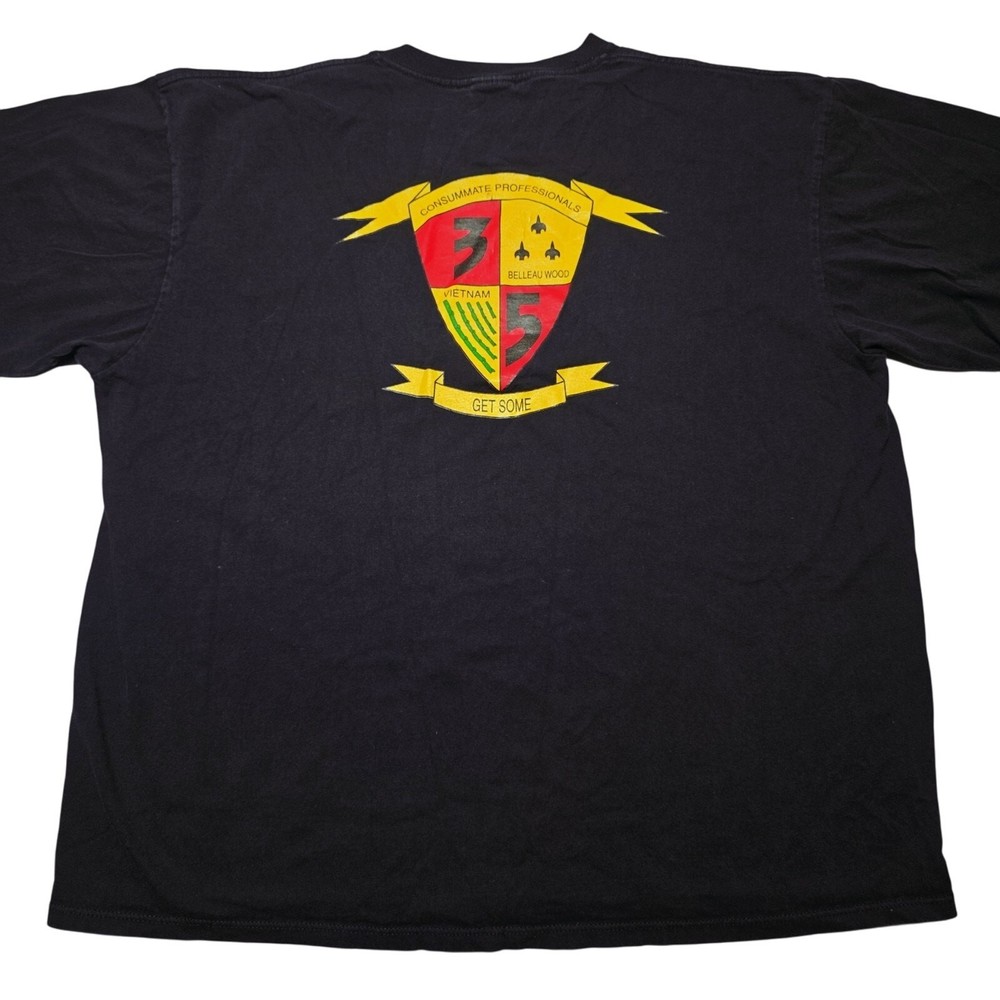 Vintage USMC Marine Corp 3rd Battalion 5th Marines Logo T-Shirt Size 2XL 90’s