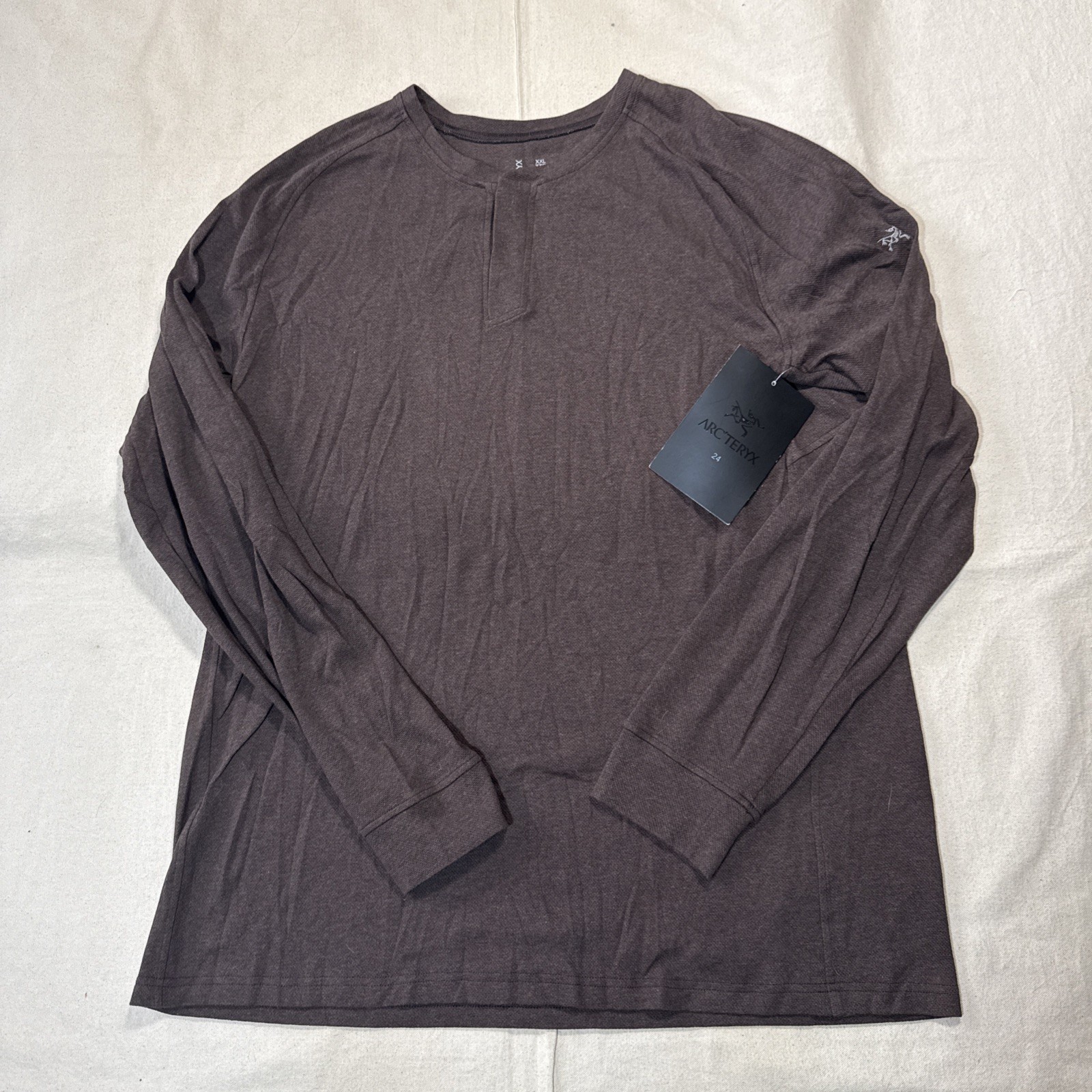 ARC'TERYX Sirrus LS Henley Shirt Mens XXL Carob Long Sleeve Thermal NWT gallery