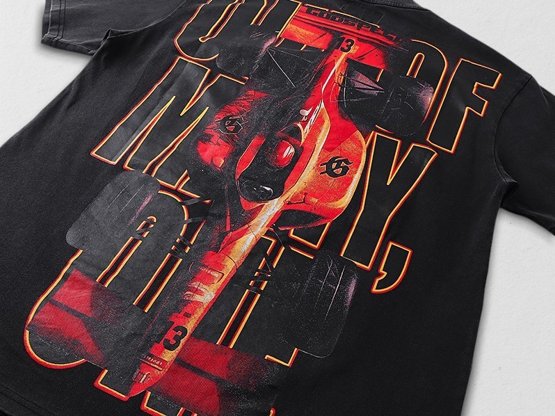 NEW Godspeed "F1" Men's Graphic Black T-Shirt High-Quality Heavyweight Small-XL gallery