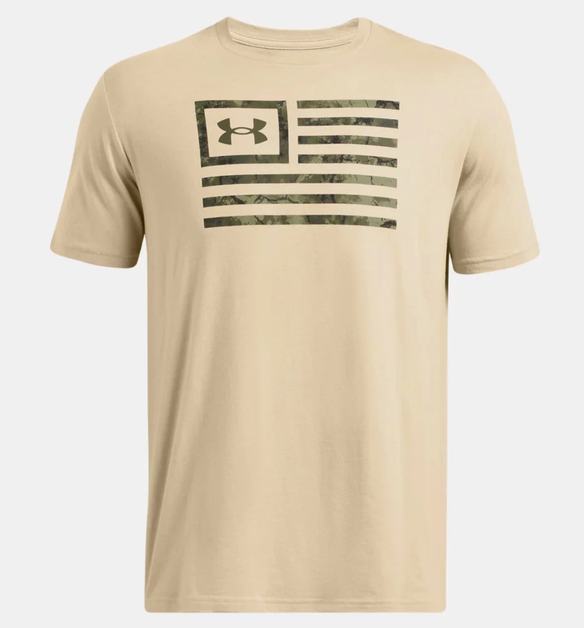 Under Armour UA Men's Freedom Flag T-Shirt Short Sleeve Desert Sand Size Large gallery