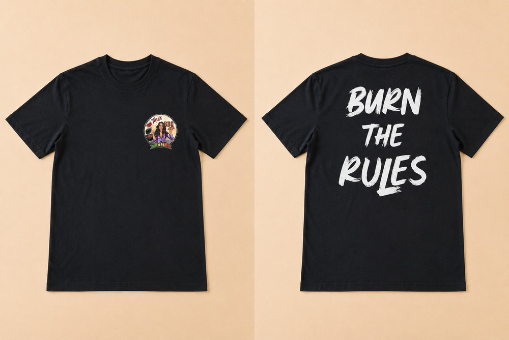 𝐌𝐈𝐒𝐒 𝐁𝐁𝐐 𝐈𝐓𝐀𝐋𝐘 𝐓-𝐒𝐇𝐈𝐑𝐓 | OFFICIAL BBQ APPAREL