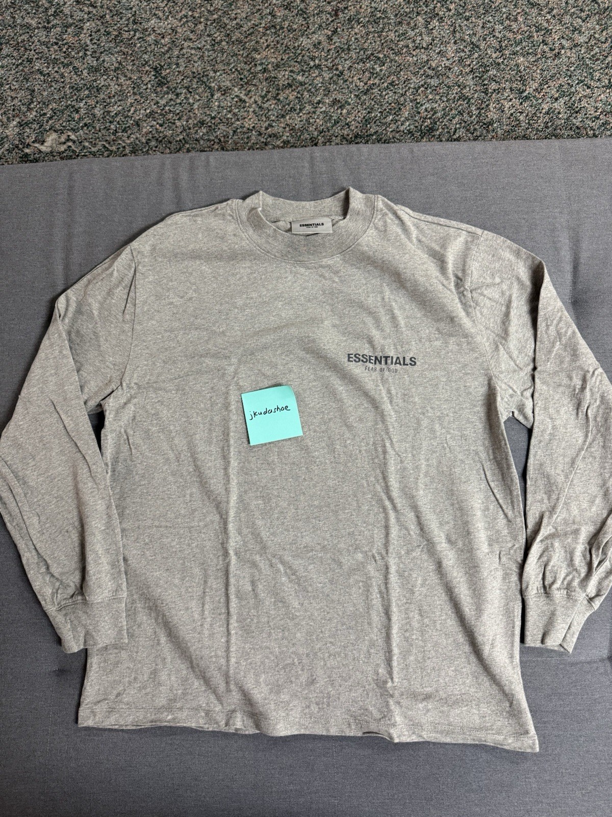 Essentials Fear Of God FOG Long Sleeve Shirt Size Large Gently Used gallery