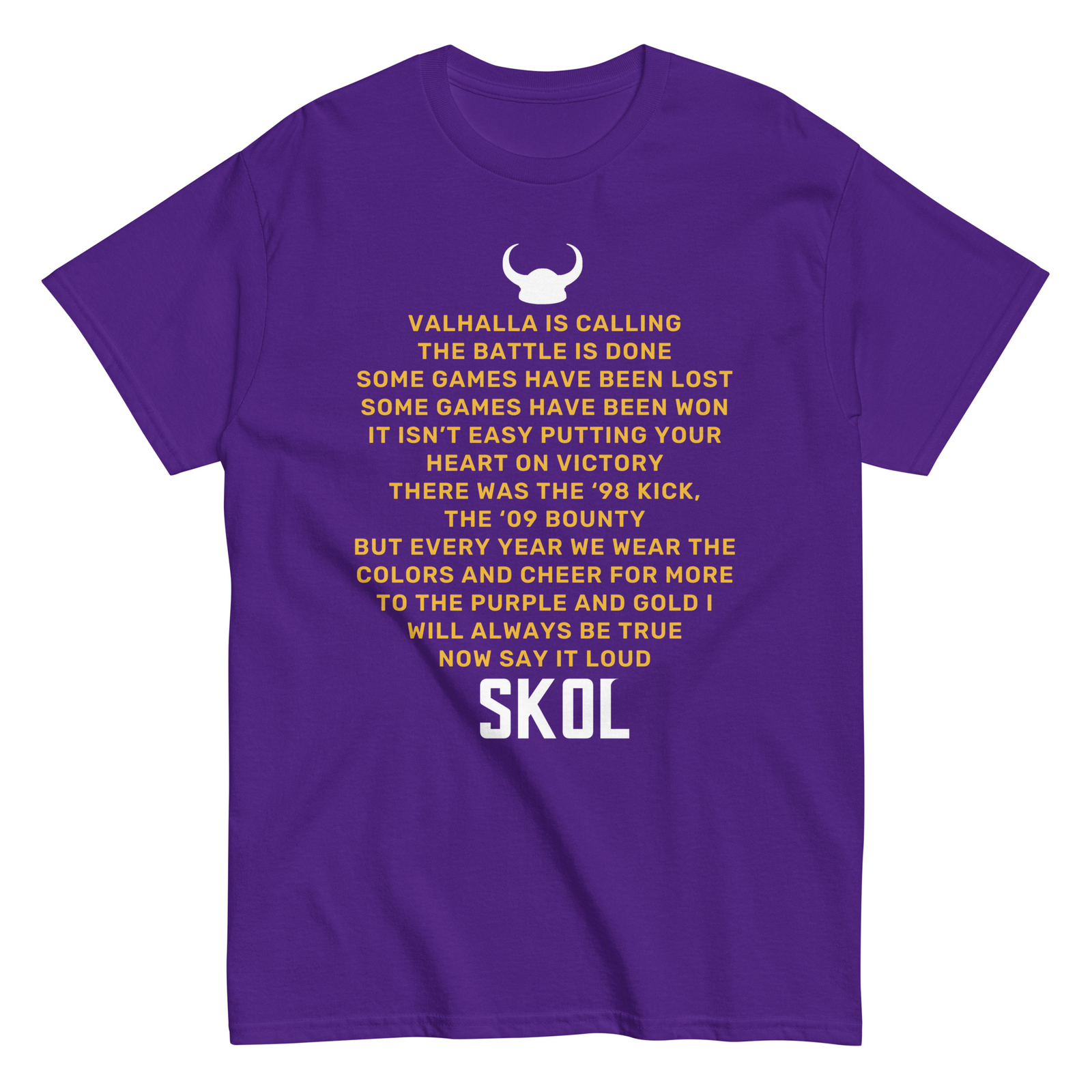 Valhalla is Calling Vikings Minnesota Football Poem Unisex T-Shirt S,M,L,XL,2X gallery