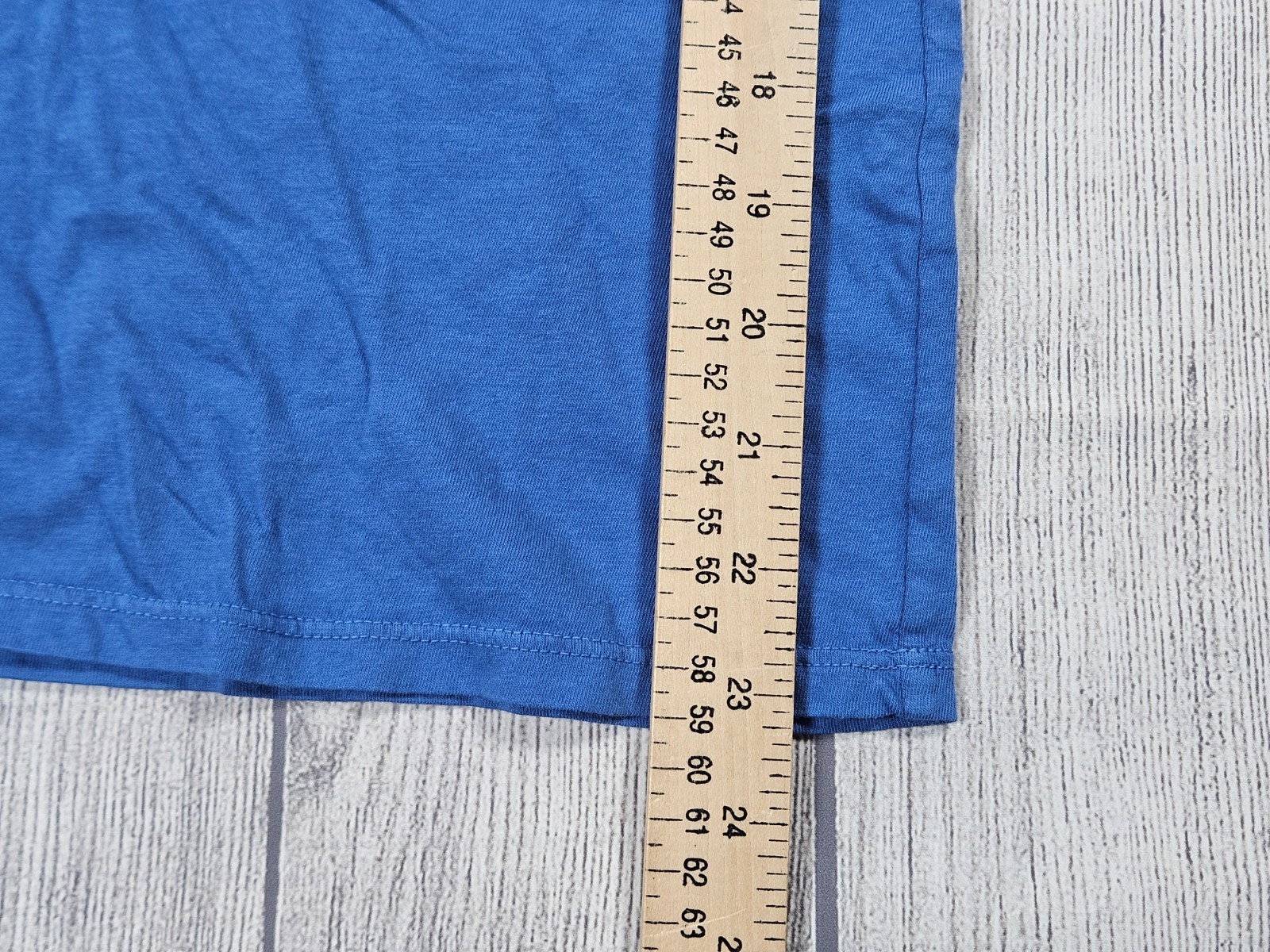 American Giant Classic Crew Neck T Shirt Womens L Blue USA Made Cotton Tee Top gallery