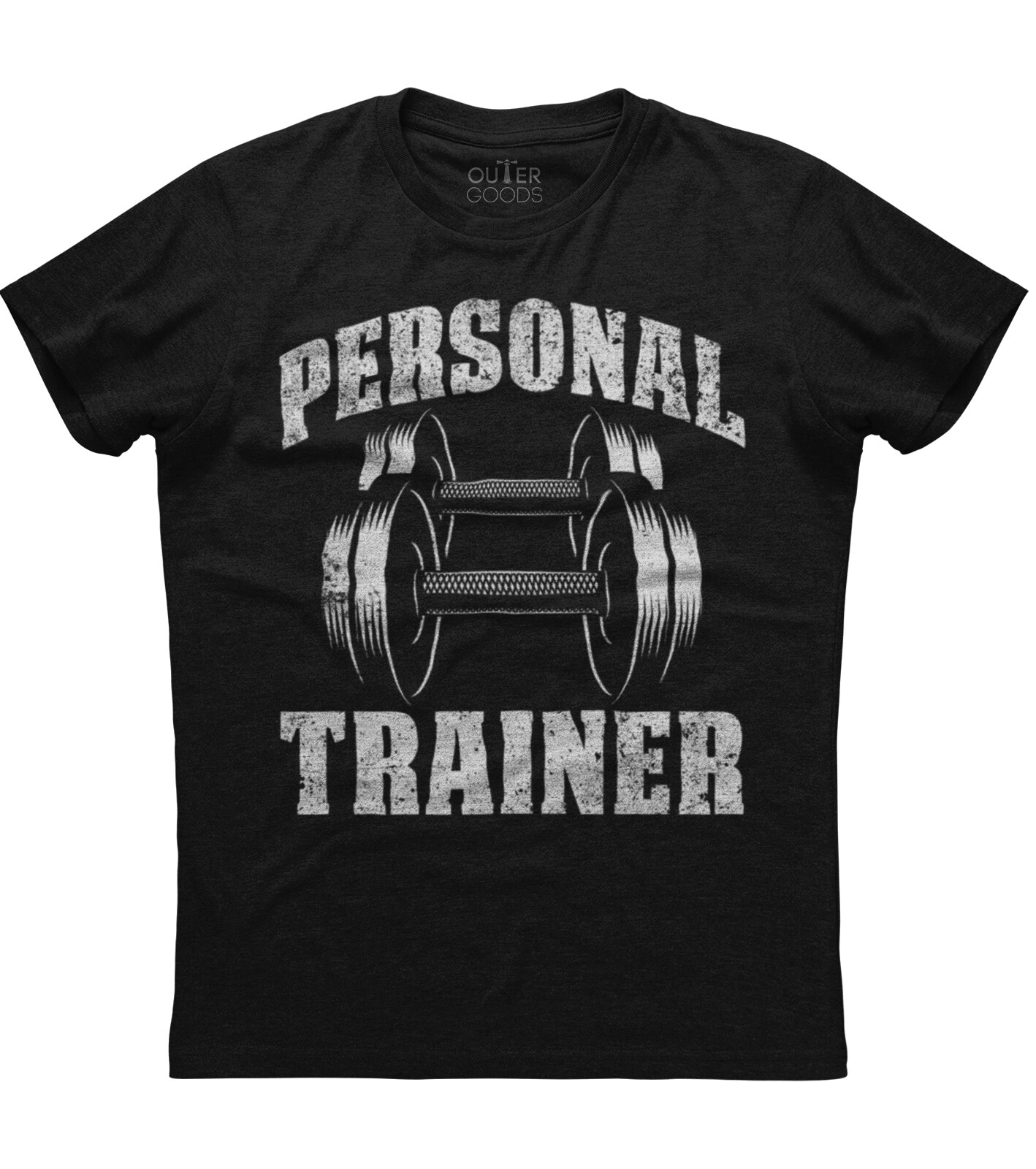 Personal Trainer Gym Exercise Fitness Mens Short Sleeve Cotton Black T-shirt gallery