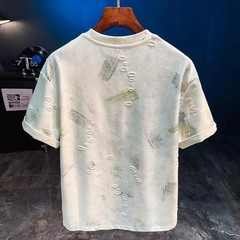 New Retro Personalized Short Sleeve T-Shirt Men’s Loose Casual Half Sleeve Top