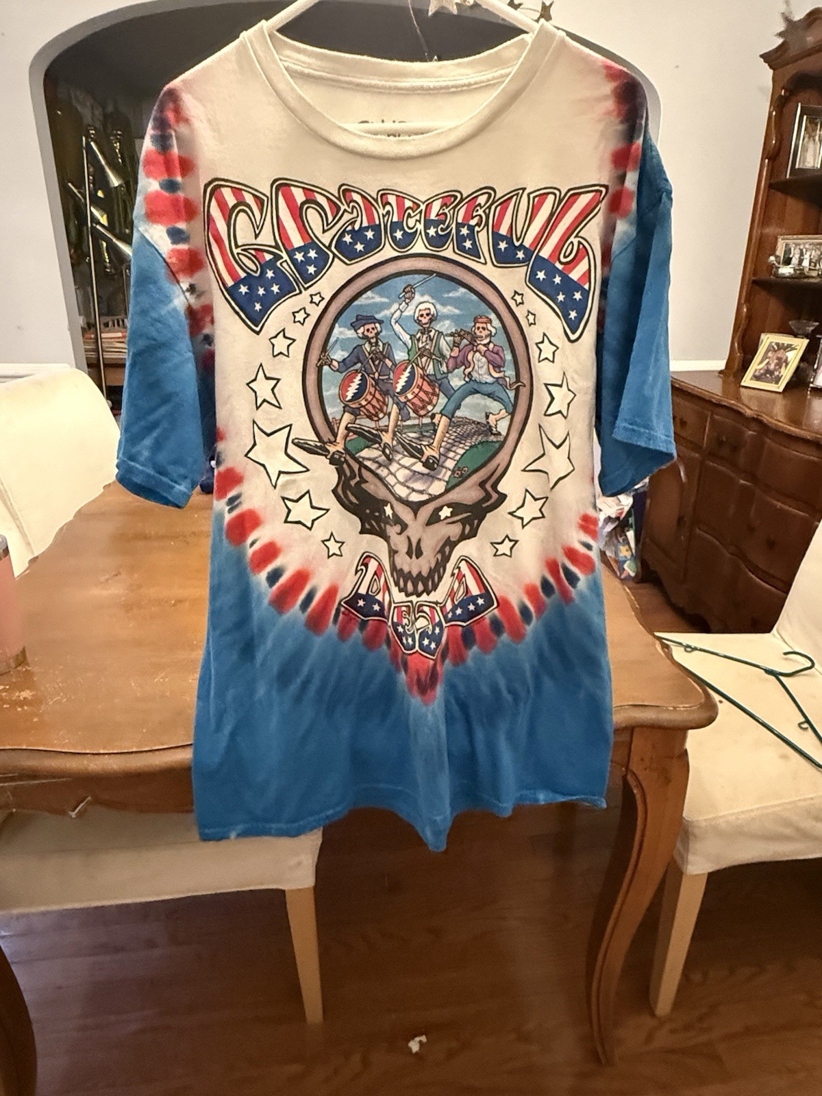 Vintage 1993 Grateful Dead Revolutionary Dead Mike Dubois Liquid Blue XL gallery