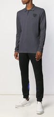 ROSSIGNOL LOGO PATCH SKI GOLF POLO SHIRT LONG SLEEVE POLO SHIRT T-SHIRT SHIRT S