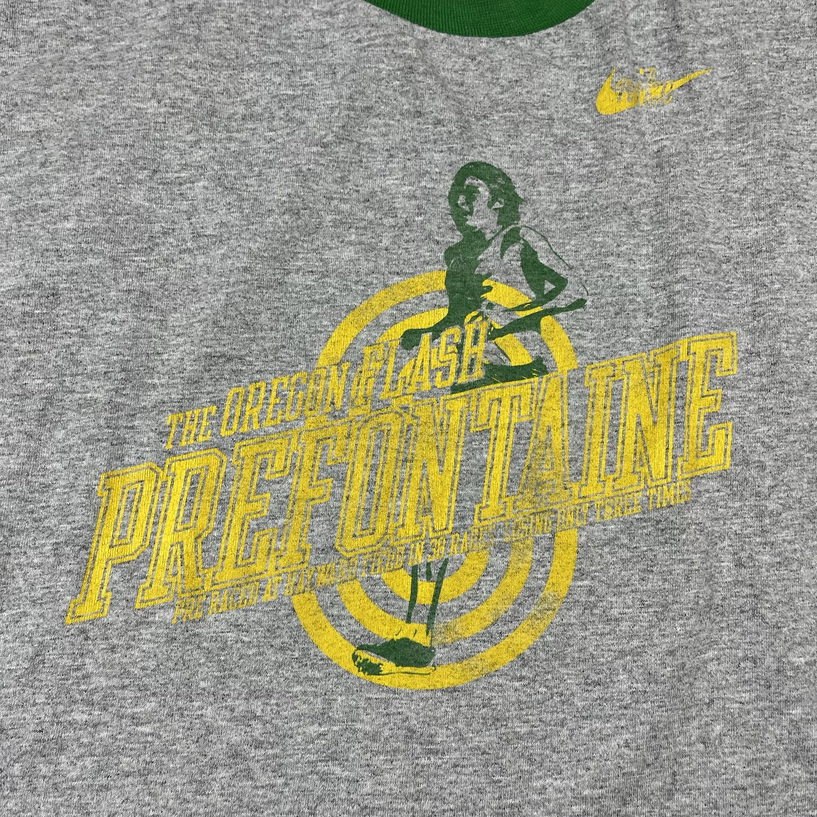 Vintage Nike Team Oregon Track & Field Prefontaine Long Sleeve Shirt Mens M Gray gallery
