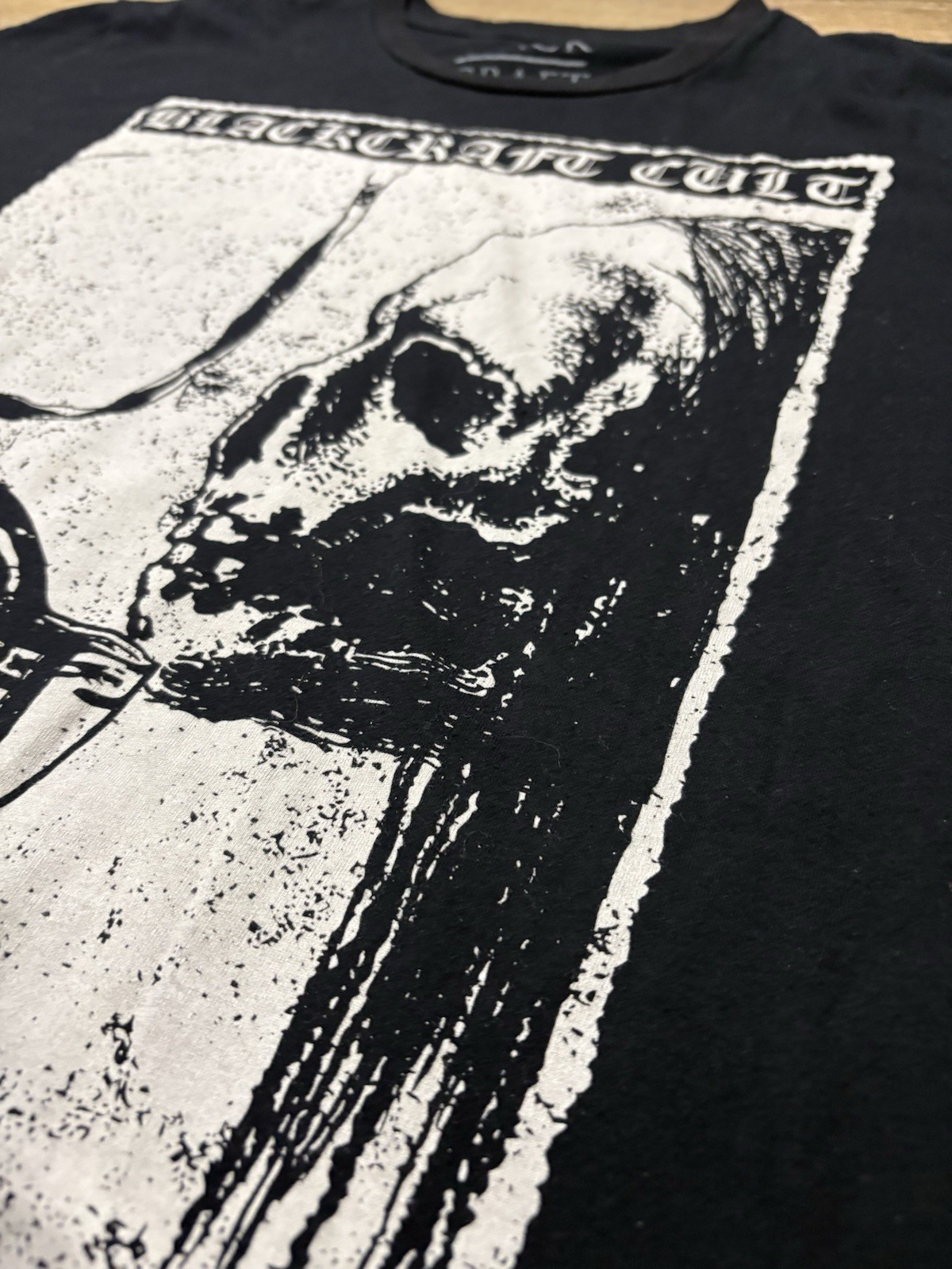 Blackcraft Cult T Shirt Mens Medium Black Skull Gothic Occult Graphic Death Tee gallery