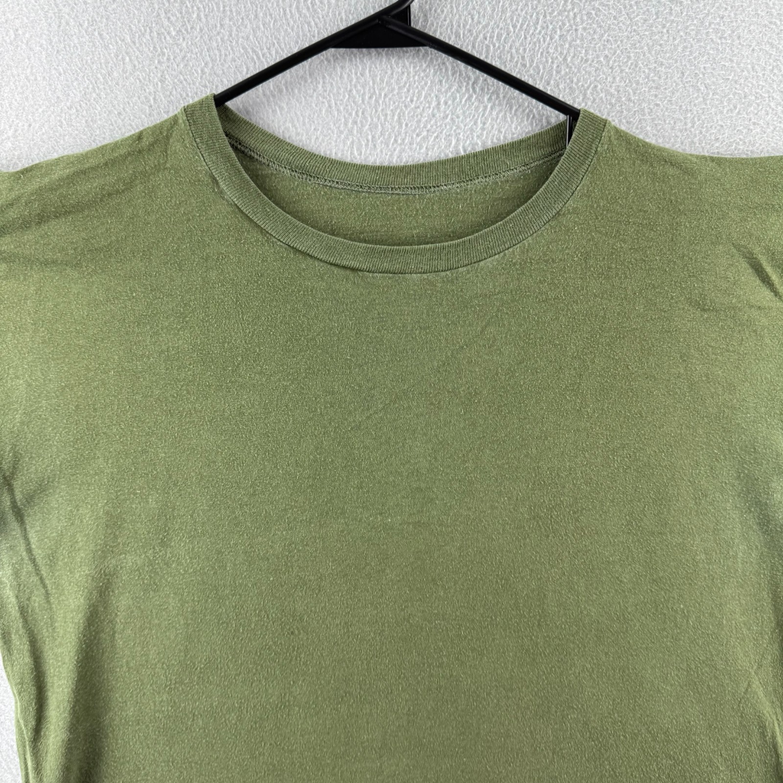 Vintage Military Shirt Mens Large Green Single Stitch Thin Cotton 70s Vietnam gallery