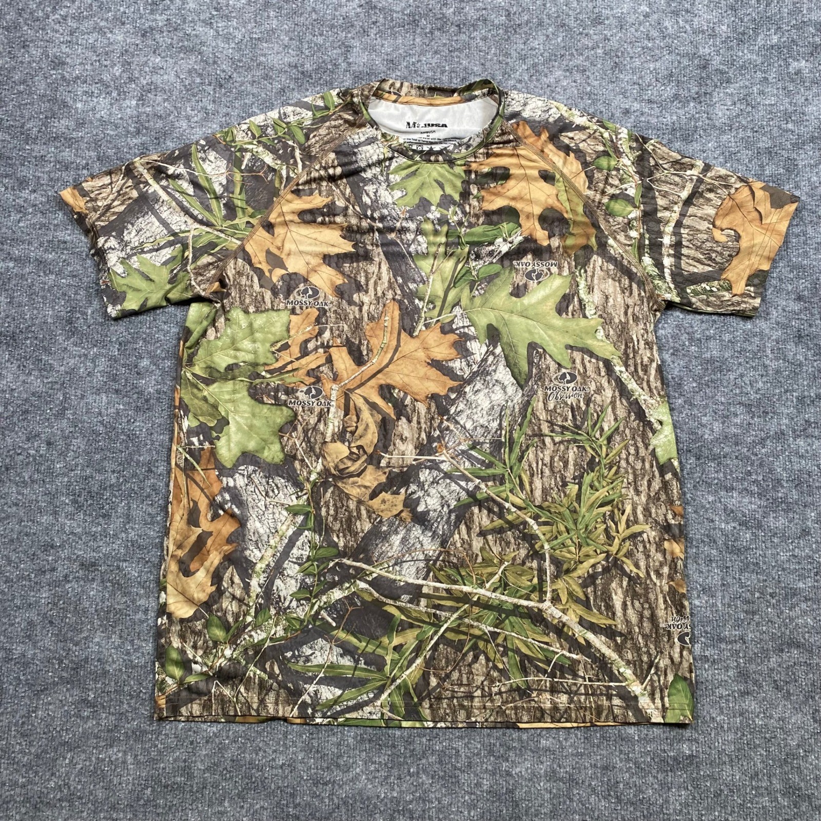MidwayUSA Ambush Mens Medium Mossy Oak Obsession Camo Performance T-Shirt Raglan