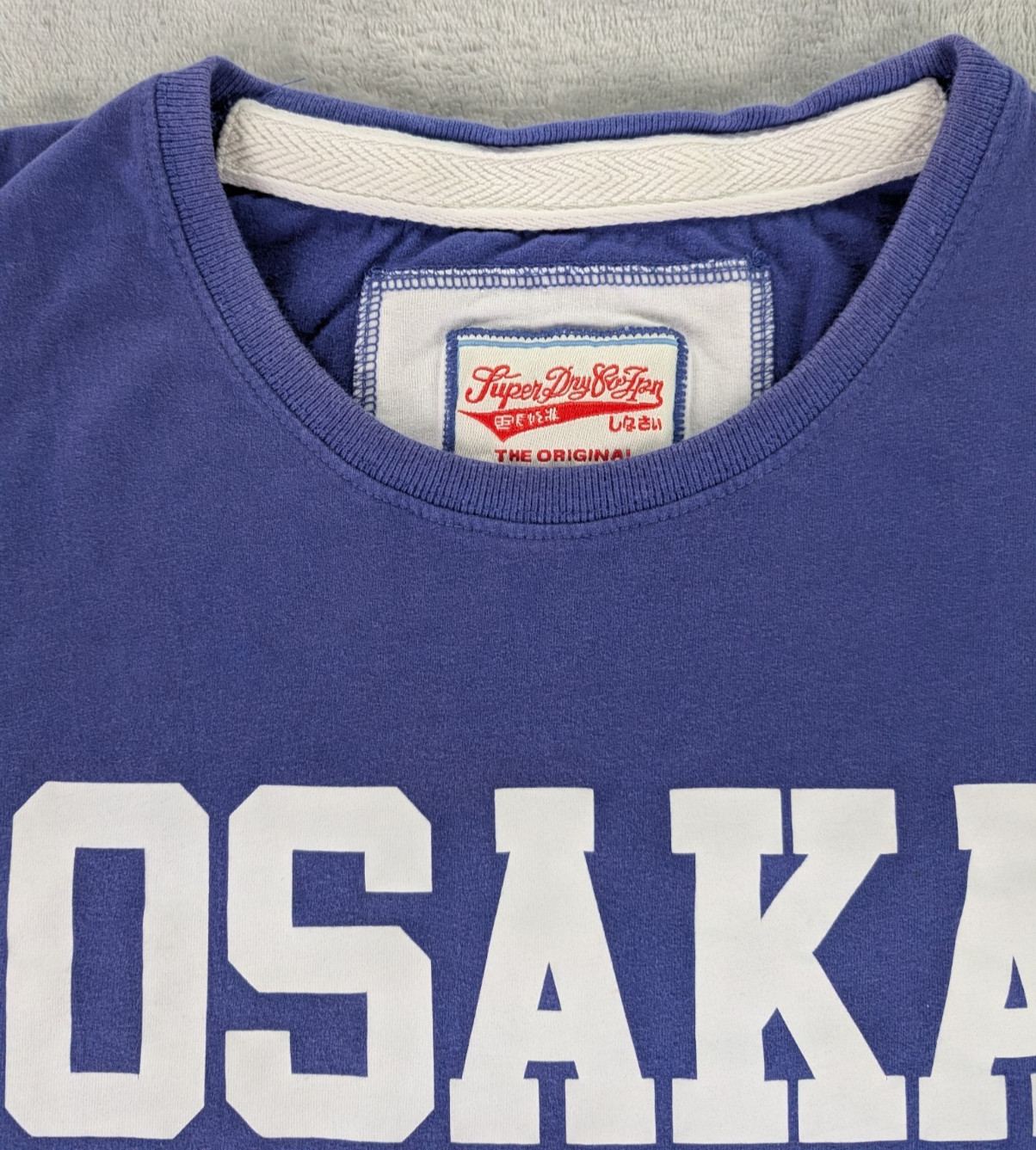Osaka 6 SuperDry T Shirt Blue Graphic Tee Short Sleeve Men 2XL US-Large gallery