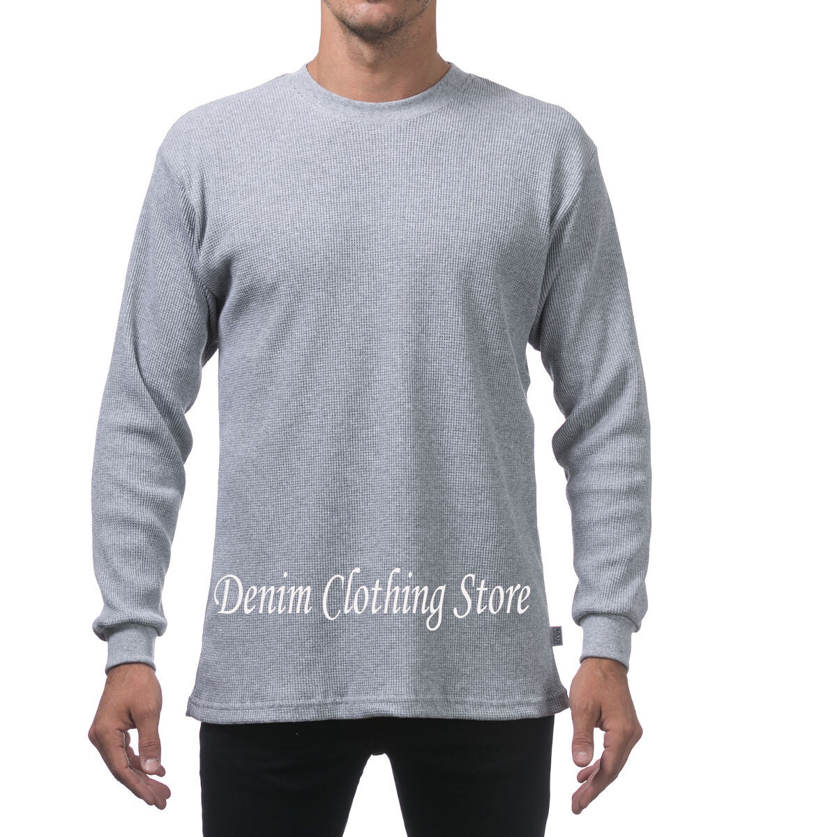 New PROCLUB Men's Heavyweight THERMAL Top Long Sleeve Shirts Waffle Solid S-5XL gallery
