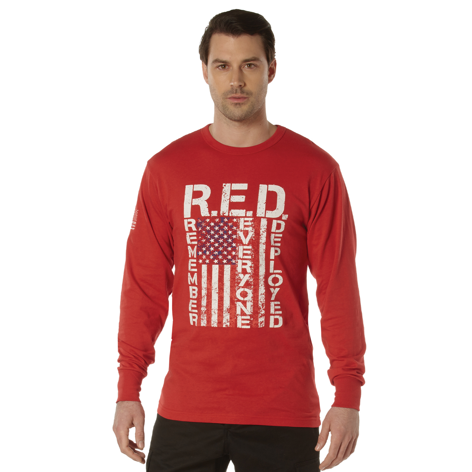 Long Sleeve R.E.D. (Remember Everyone Deployed) Athletic Fit T-Shirt gallery