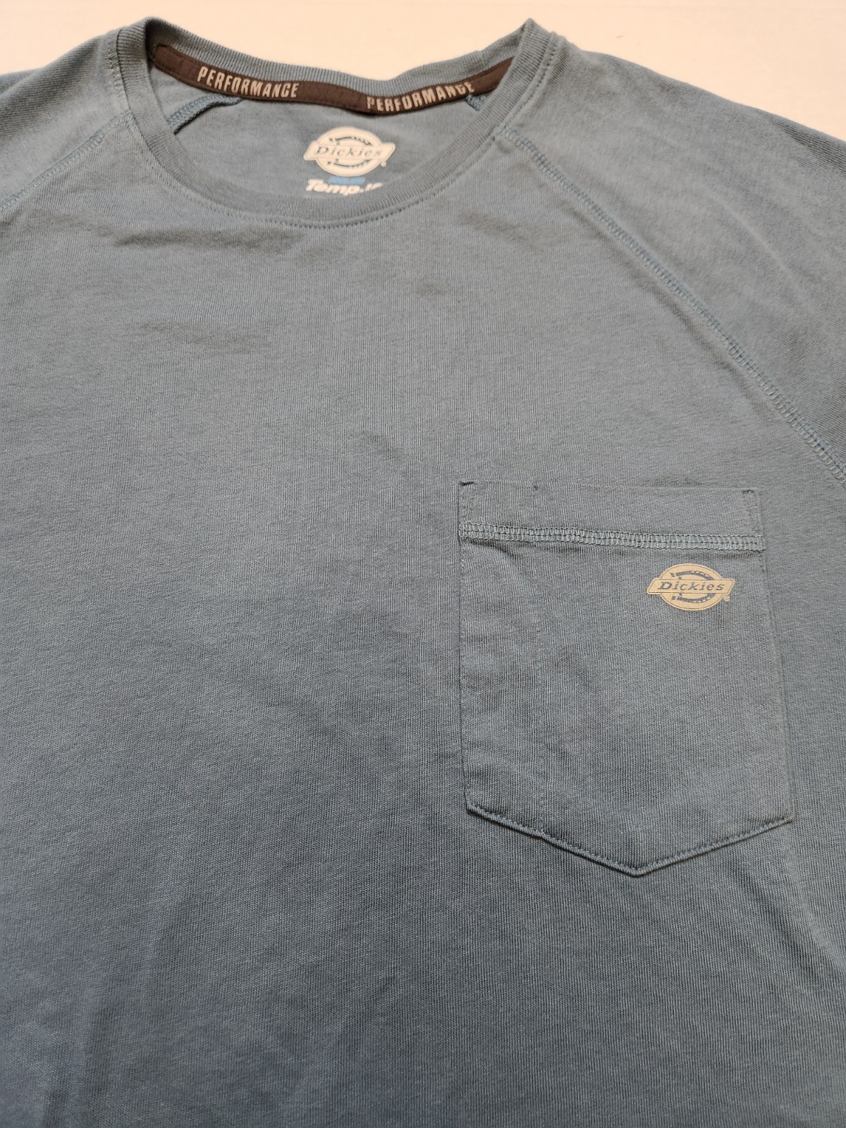 Dickies Cooling Temp IQ Performance Blue Pocket T-Shirt LT gallery