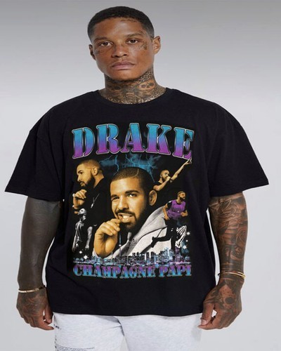 DRAKE CHAMPAGNE RAP HIP HOP T SHIRTS MEN’S SIZES
