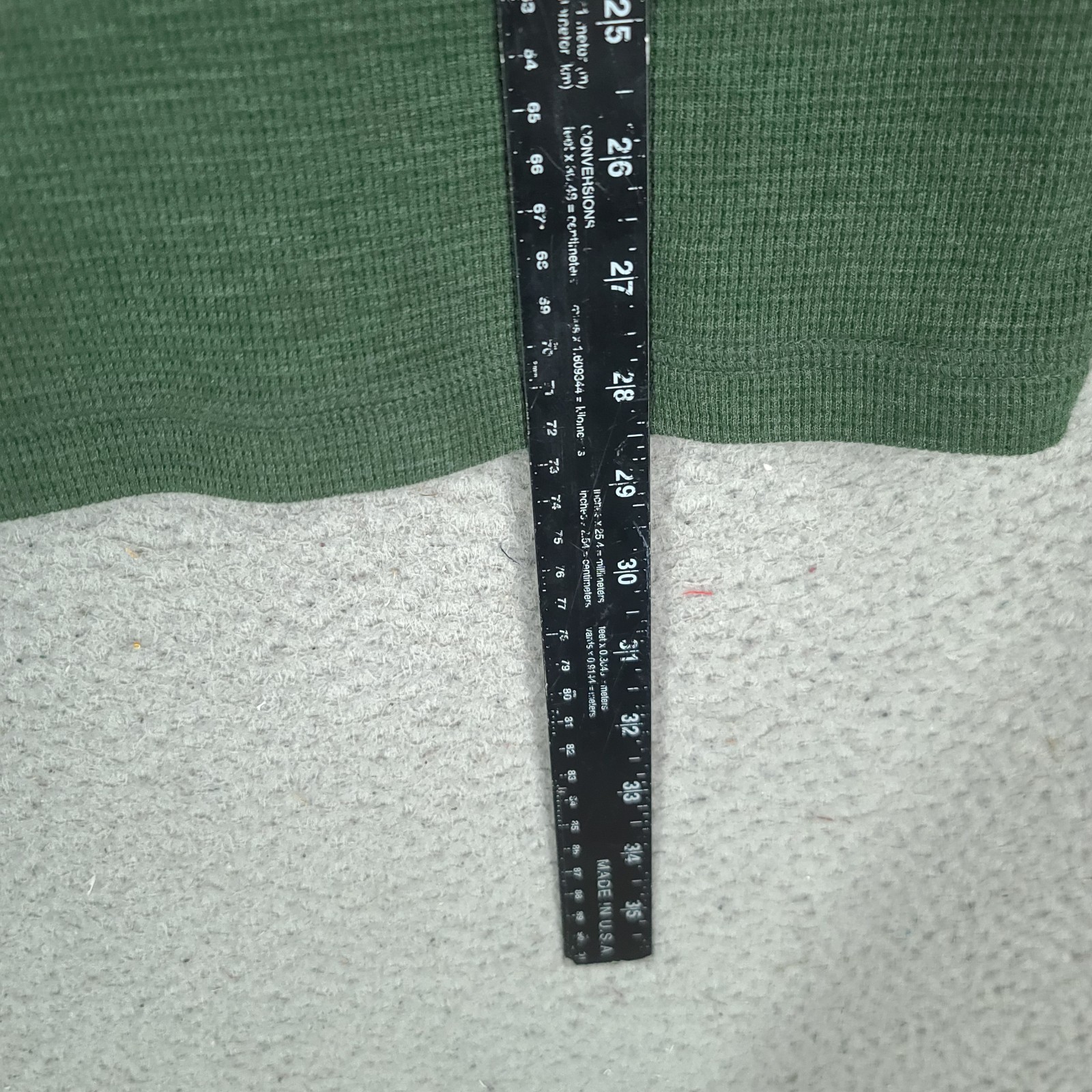 Eddie Bauer Thermal Henley Shirt Mens Medium Green Long Sleeve gallery