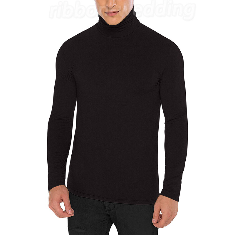 Anyfit Wear Turtleneck Shirts For Men Knit Long Sleeves Tailored Comfort Fit Lot
