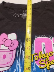 Hello Kitty Tokyo Speed Bioworld 2025 Black T-Shirt XL new