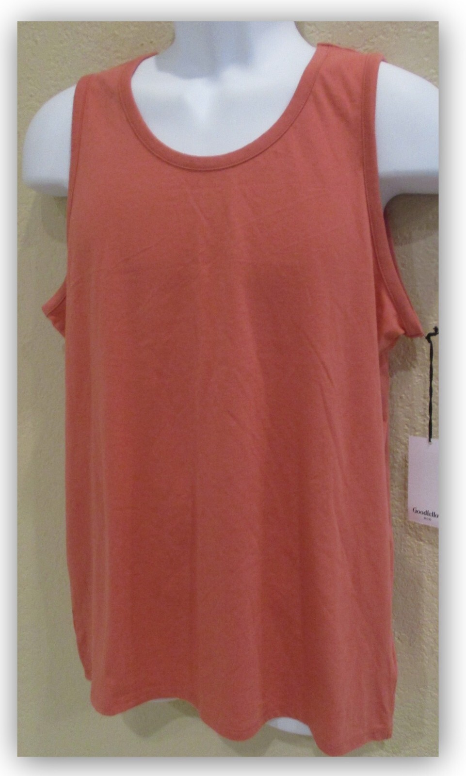 Standard Fit Jersey Tank Tops Goodfellow Men's Black / Faded Rose / Yellow gallery