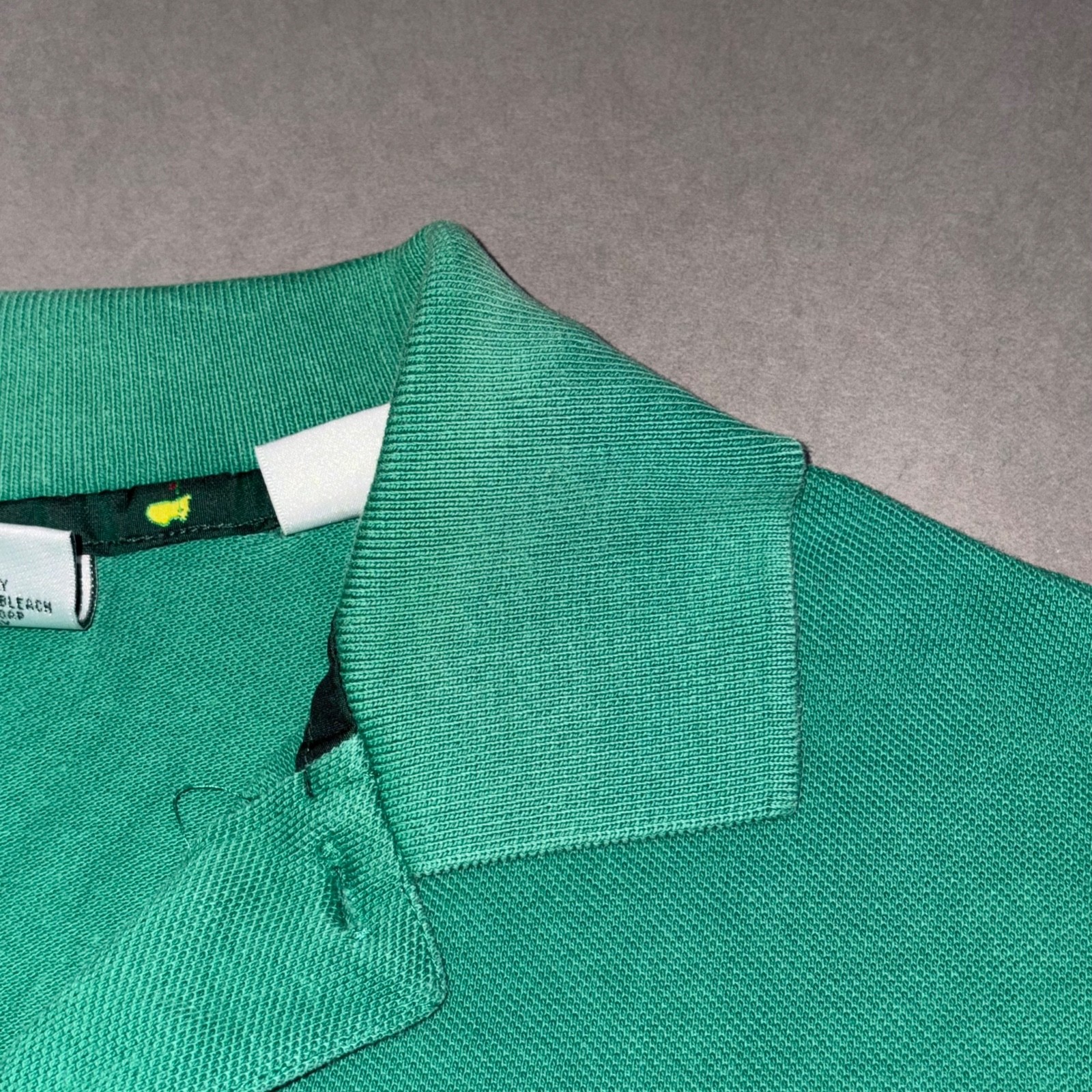 Vintage 90s THE MASTERS GOLF POLO T SHIRT 1990s PGA Tour Slazenger Augusta MED gallery