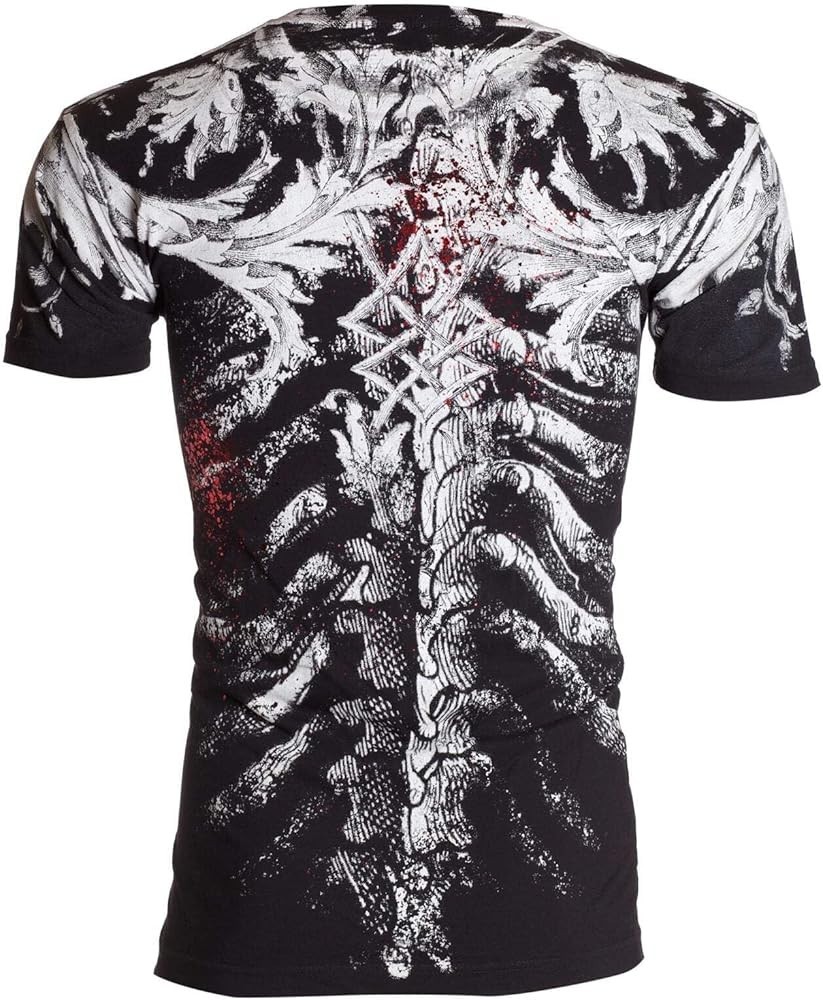 XTREME COUTURE by AFFLICTION Black PERSIMMON Short Sleeve Slim Fit T-shirt NWT gallery
