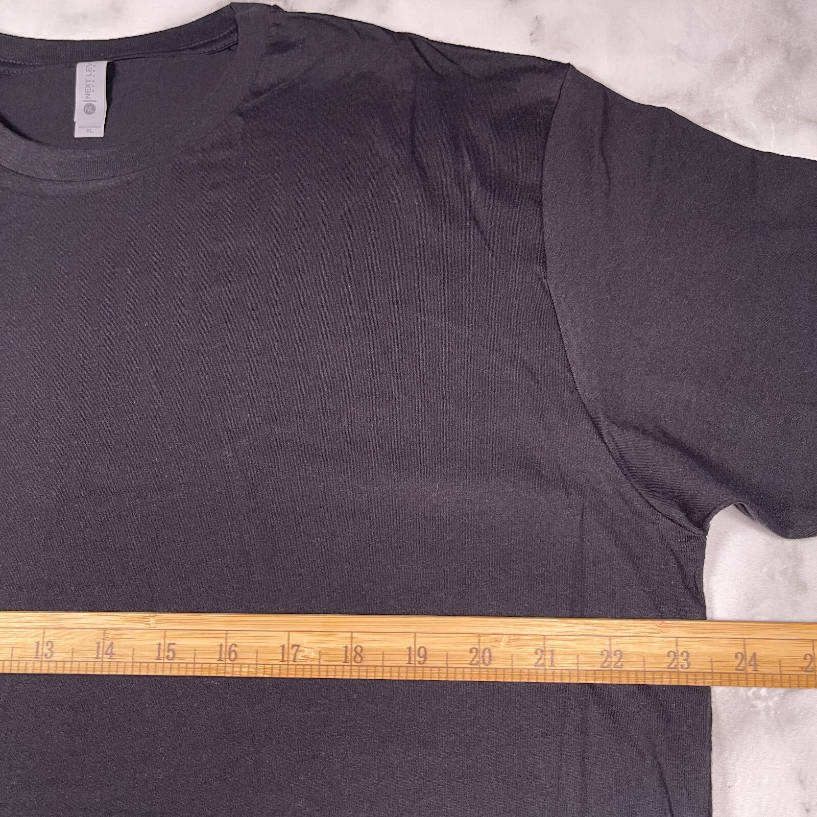 Lot of 3 Next Level Unisex Premium Black TShirts Plain Super Soft US Size XL gallery