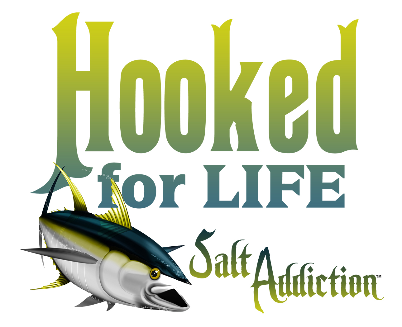 Fishing t shirt Salt Addiction Saltwater Ocean life Yellowfin offshore gallery