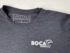 ANETIK Boca Hawaii Performance Shirt UPF 30+ Men’s S Gray Running Workout Hike