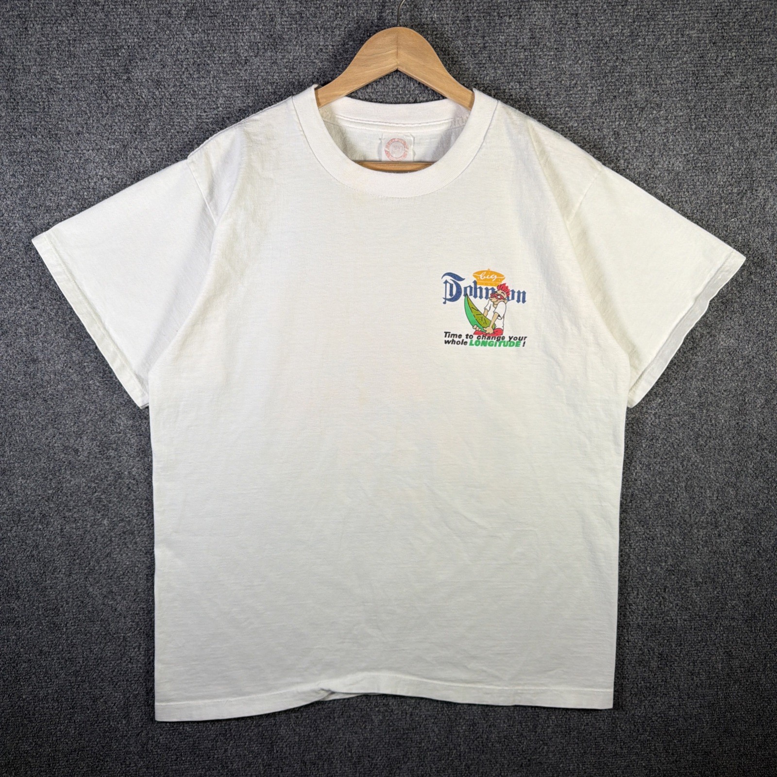Vintage Big Johnson Shirt Mens Large White 90s Corona Beer Mexico Funny Quote gallery