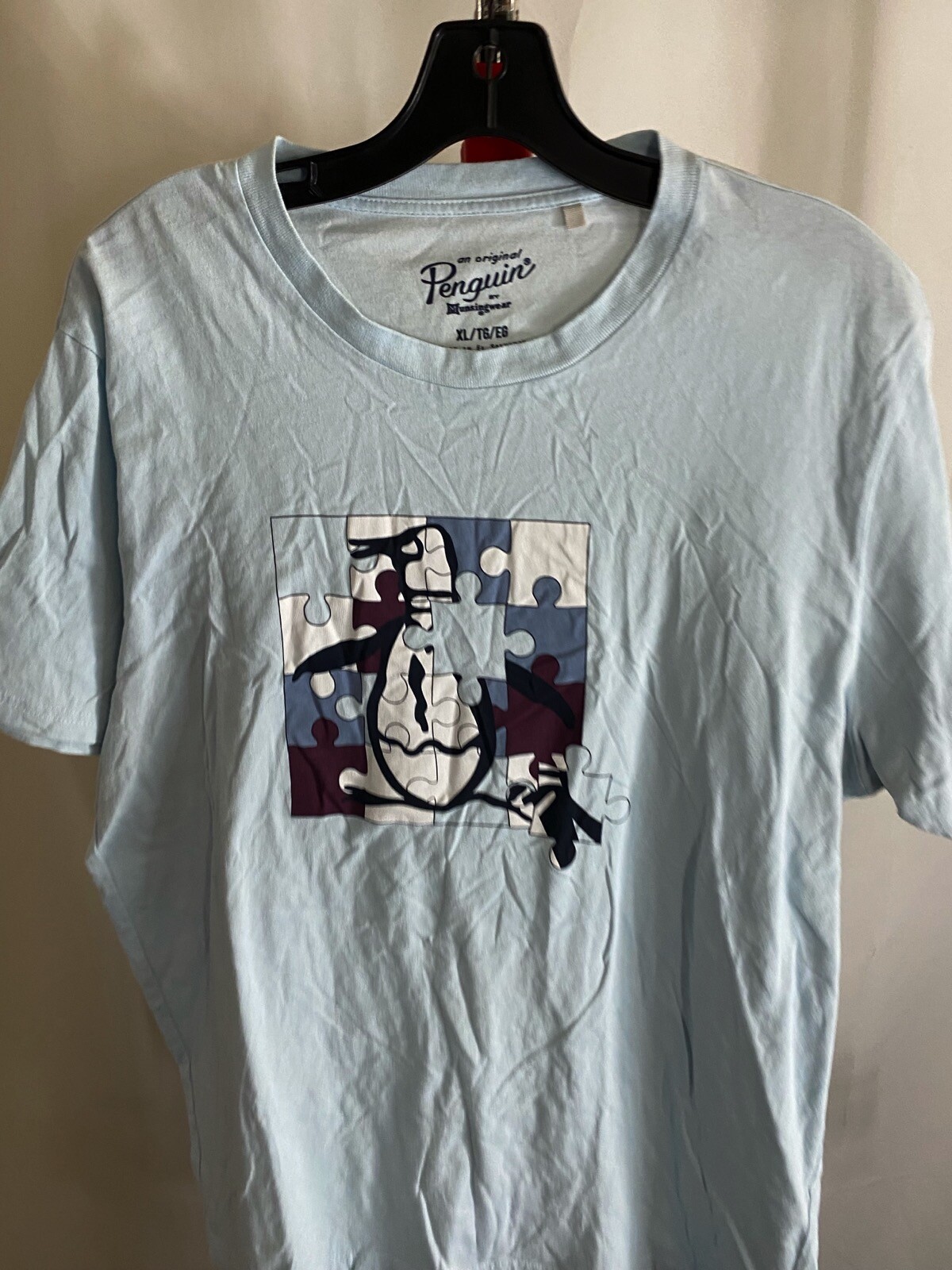 Penguin Puzzle Piece TEE T SHIRT XL Extra Large