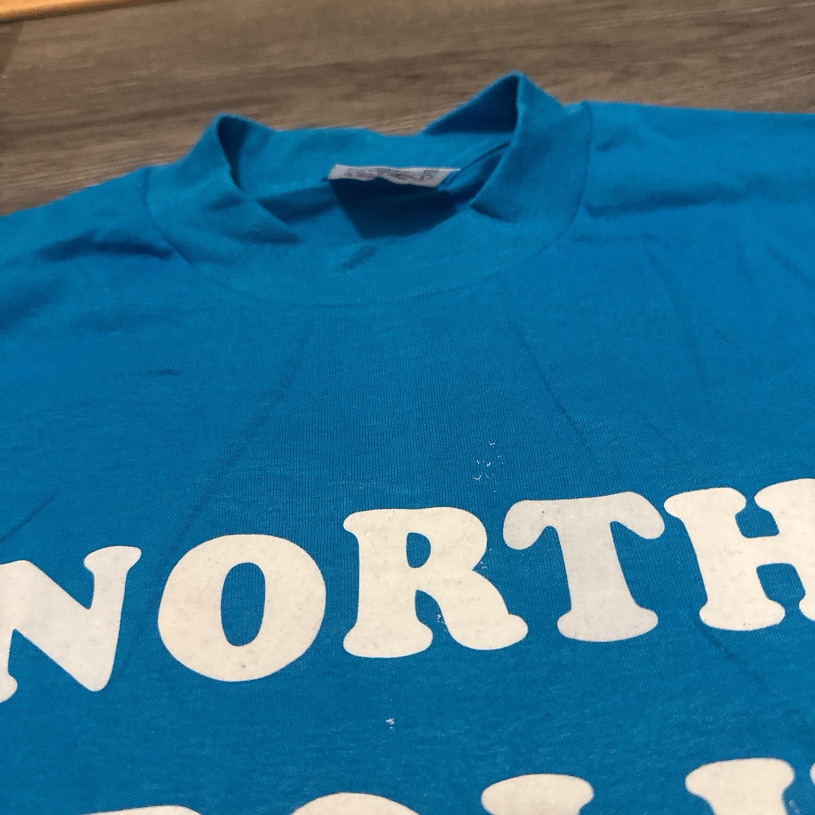 Vintage 80s North Carolina Tar Heels UNC or Bust T-Shirt XL (L) Teejays USA gallery