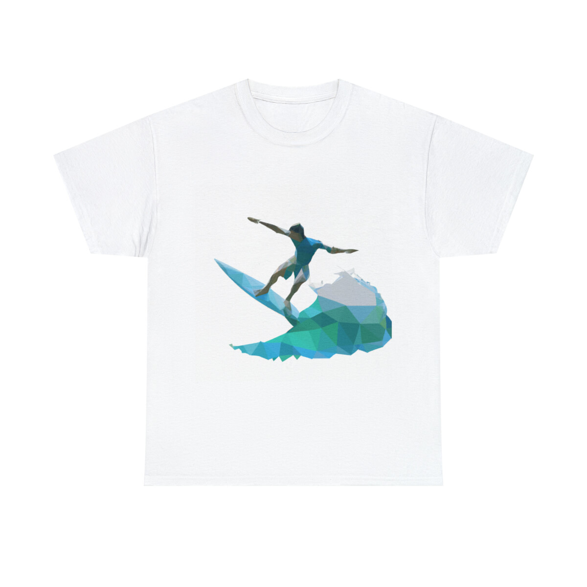 Vintage 70s 80s Style Surfer T Shirt NEW Surf Abstract Art Tee Hawaii Hipster