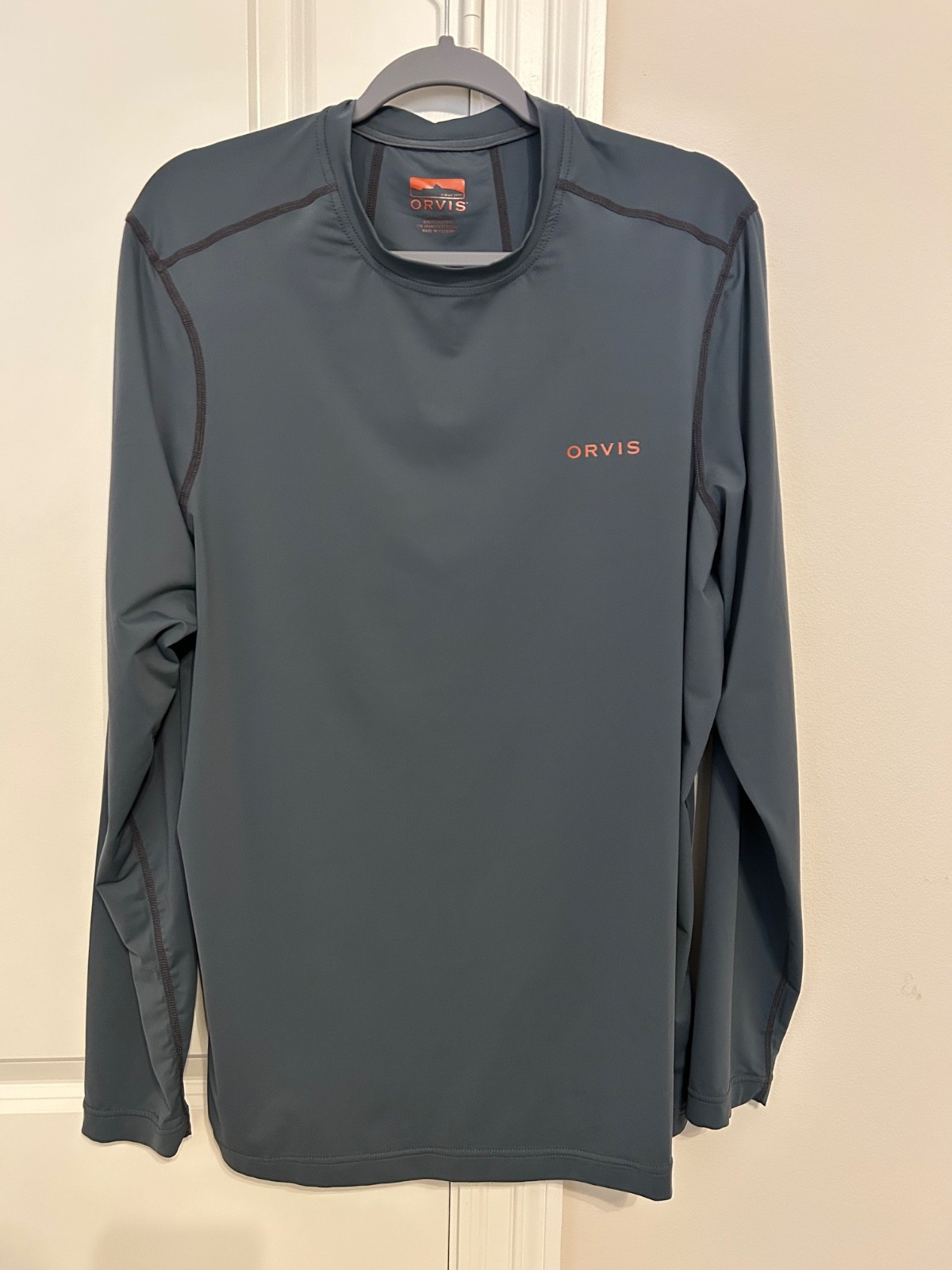 Men's Orvis Sun Defense Crew Long Sleeve Medium Storm Gray gallery