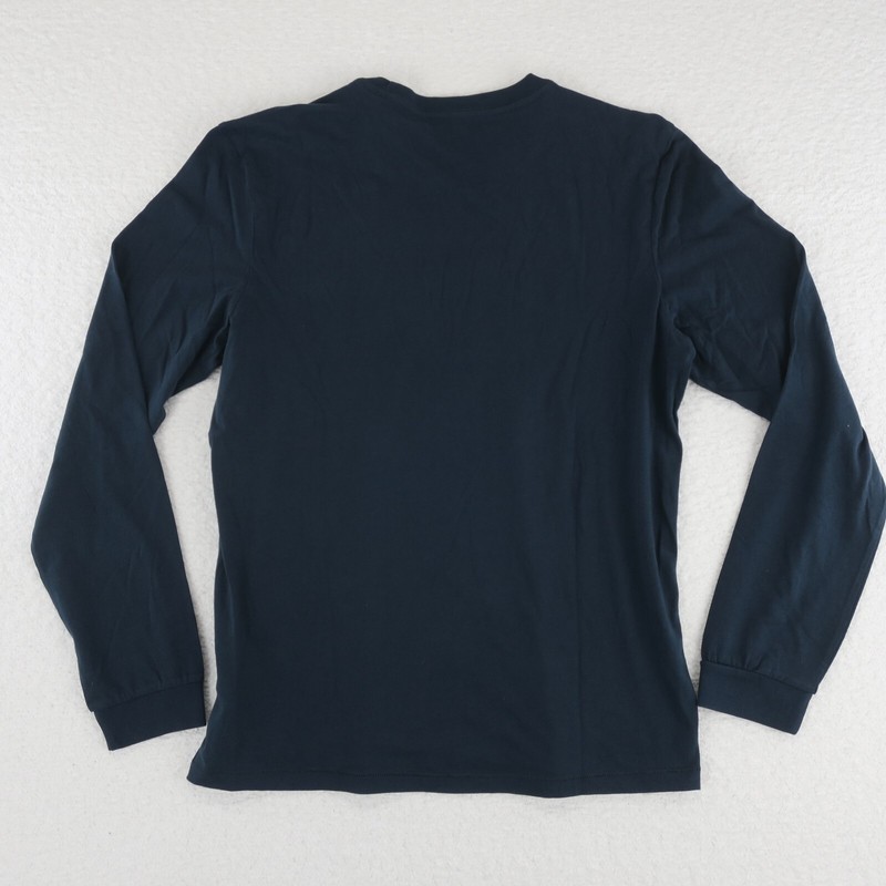 prAna Organic Cotton Everyday Long Sleeve Tee T Shirt Mens Small Dark Blue $49 gallery