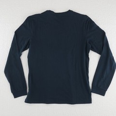 prAna Organic Cotton Everyday Long Sleeve Tee T Shirt Mens Small Dark Blue $49