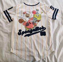 Nickelodeon Spongebob And Characters #99 Baseball Jersey Size Small