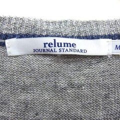 JOURNAL STANDARD relume Summer knit cut and sew Tshirt crew neck melange ribbed