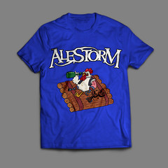 Collection Alestorm Band Chicken on a Raft S to 5XL T shirt QT301