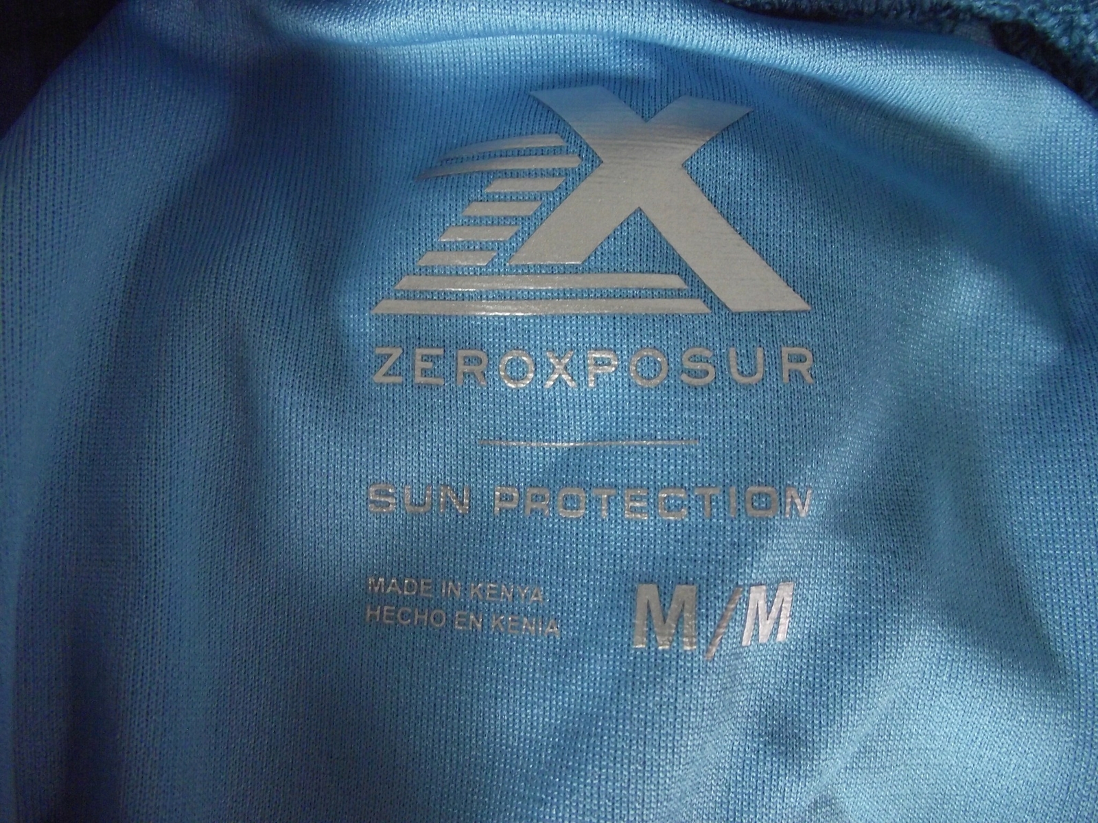Zeroxposur shirt Men's medium blue short-sleeve NEW with flaw gallery