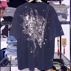 90s Inspired Charles Manson Mosquitohead Style Goth Punk Bleach Dye Tee XXL