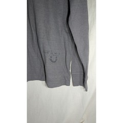 Marc Ecko Cut & Sew Mens Long Sleeve Waffle Shirt Sz Large Graphic Gray thermal