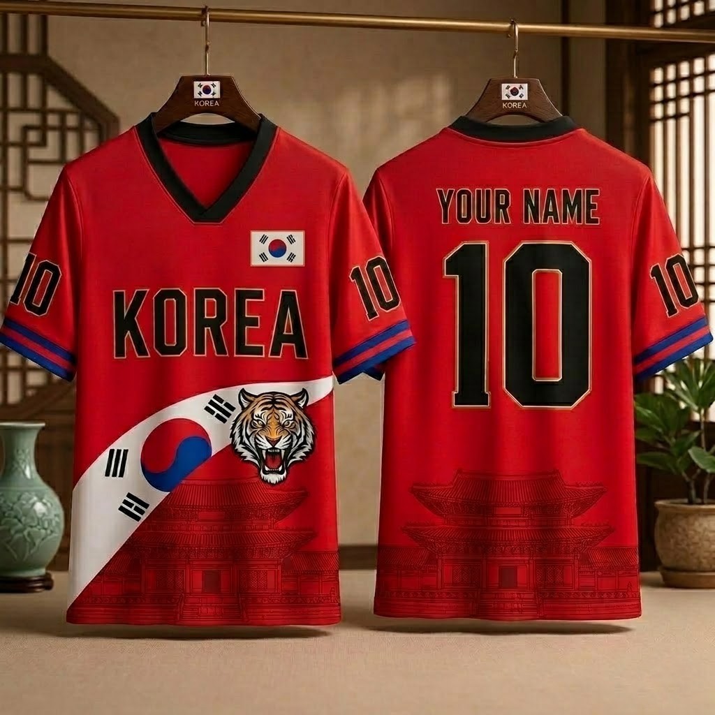 South Korea Soccer Jersey Custom Name Number Fan Shirt S-5XL gallery