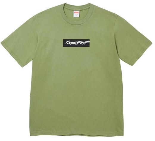 In-Hand Supreme Futura Box Logo Tee Moss Size: Extra Large