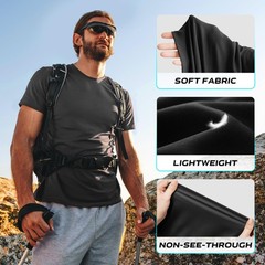 CE’ CERDR Mens Workout Shirts Quick Dry Performance Short Sleeve Athletic Shirt