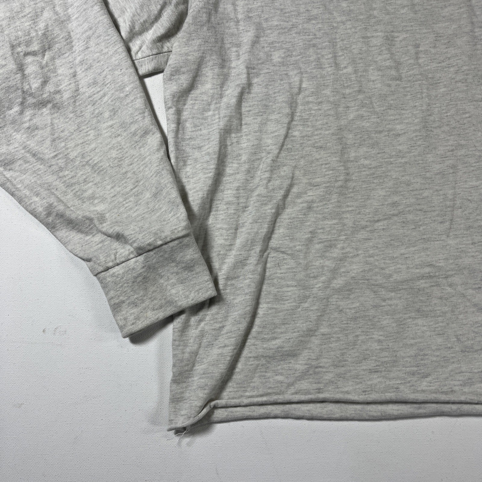 BEN DAVIS Long Sleeve Heavy Duty Pocket T-Shirt Gray White Men’s Size L gallery