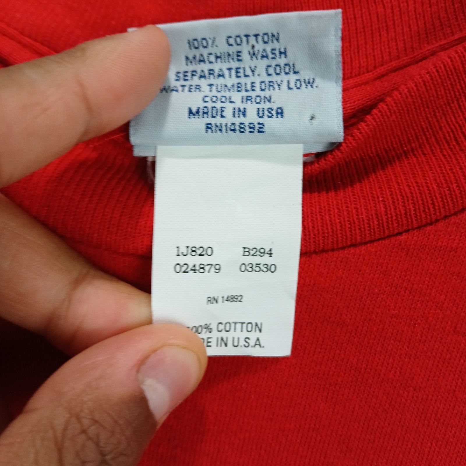Vintage MFG Marithe Francois Girbaud T Shirt Men Medium Red Cotton Single Stitch gallery