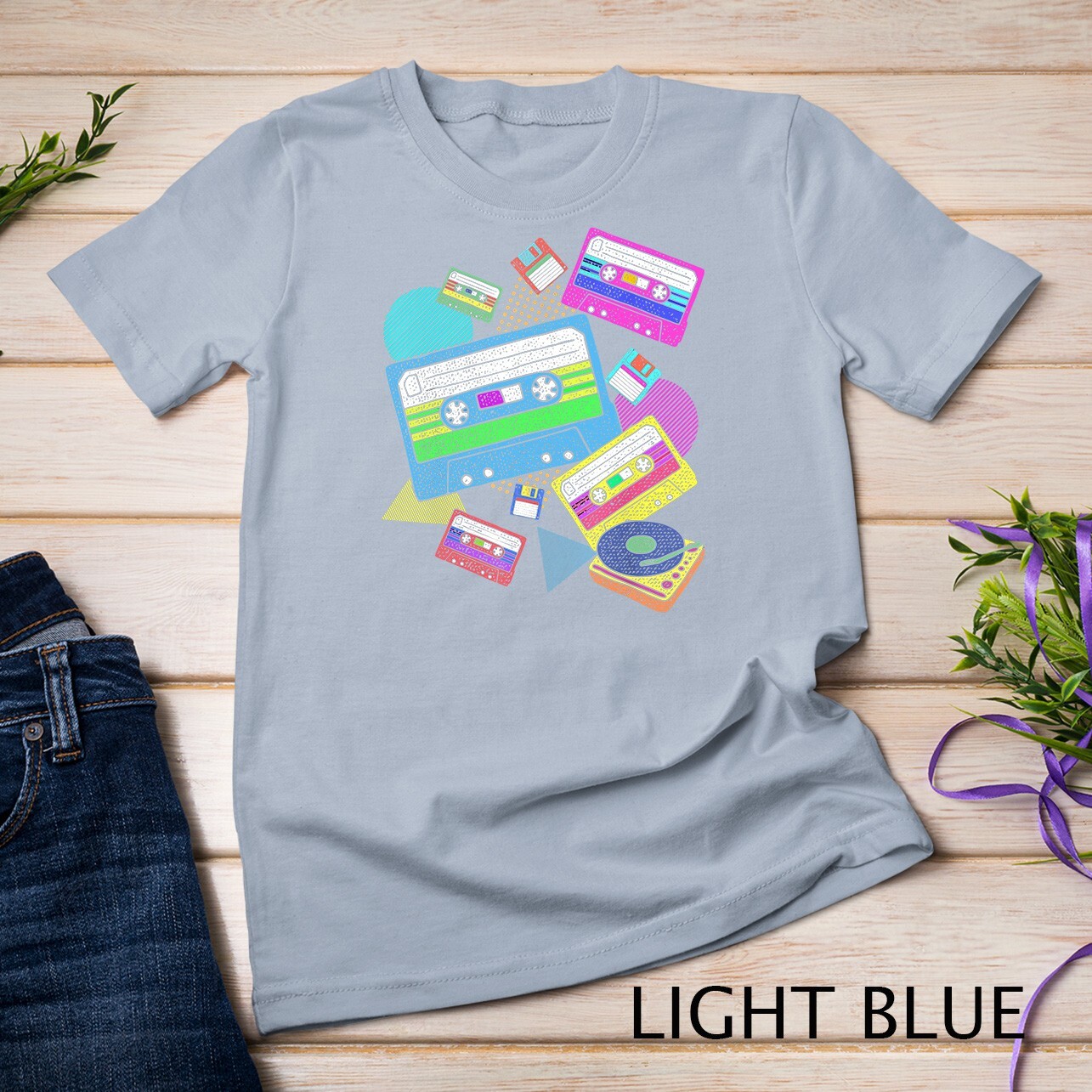 Eighties Theme Party Retro 80s Music Cassette 80s T-Shirt Unisex T-shirt gallery